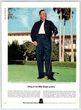 1963 GOLFER BILLY CASPER AVRIL RAYON GOLF Vintage 8