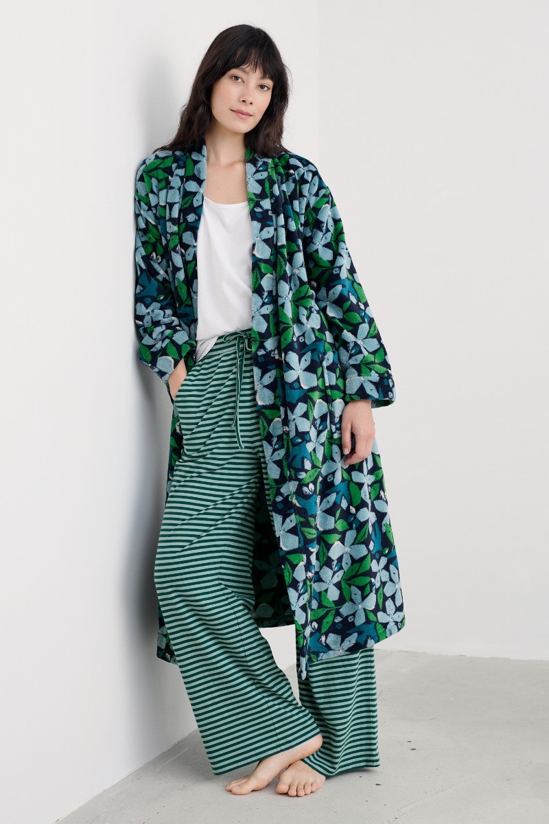 Seasalt Women's Regular Hushing Gown Headland Collage Fern