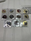 Lot Of 11 Colorized Kennedy Half Dollars - Civil War, WW1, Vietnam, Elvis,Powmia