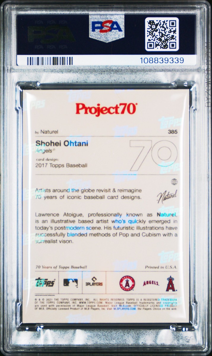 2021 TOPPS PROJECT70 #385 SHOHEI OHTANI PSA 9 | eBay