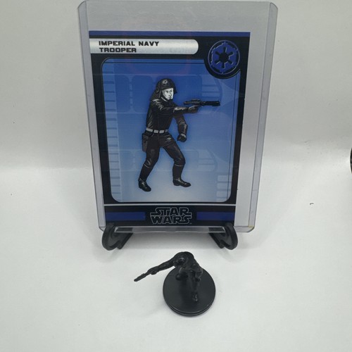 Star Wars Minis WOTC Force Unleashed Imperial Navy Trooper 37/60 With Card