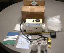 Pool Heater 3KW 220 240V, Electric Hot Tub Heater Water Thermostat Temp Control