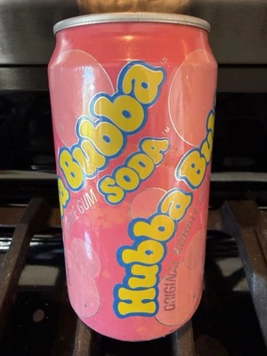 Hubba Bubba Gum Soda 🥤Can Wm. Wrigley Jr. Company USA 🇺🇸, Open ml Can 1998 - Image 1 of 4