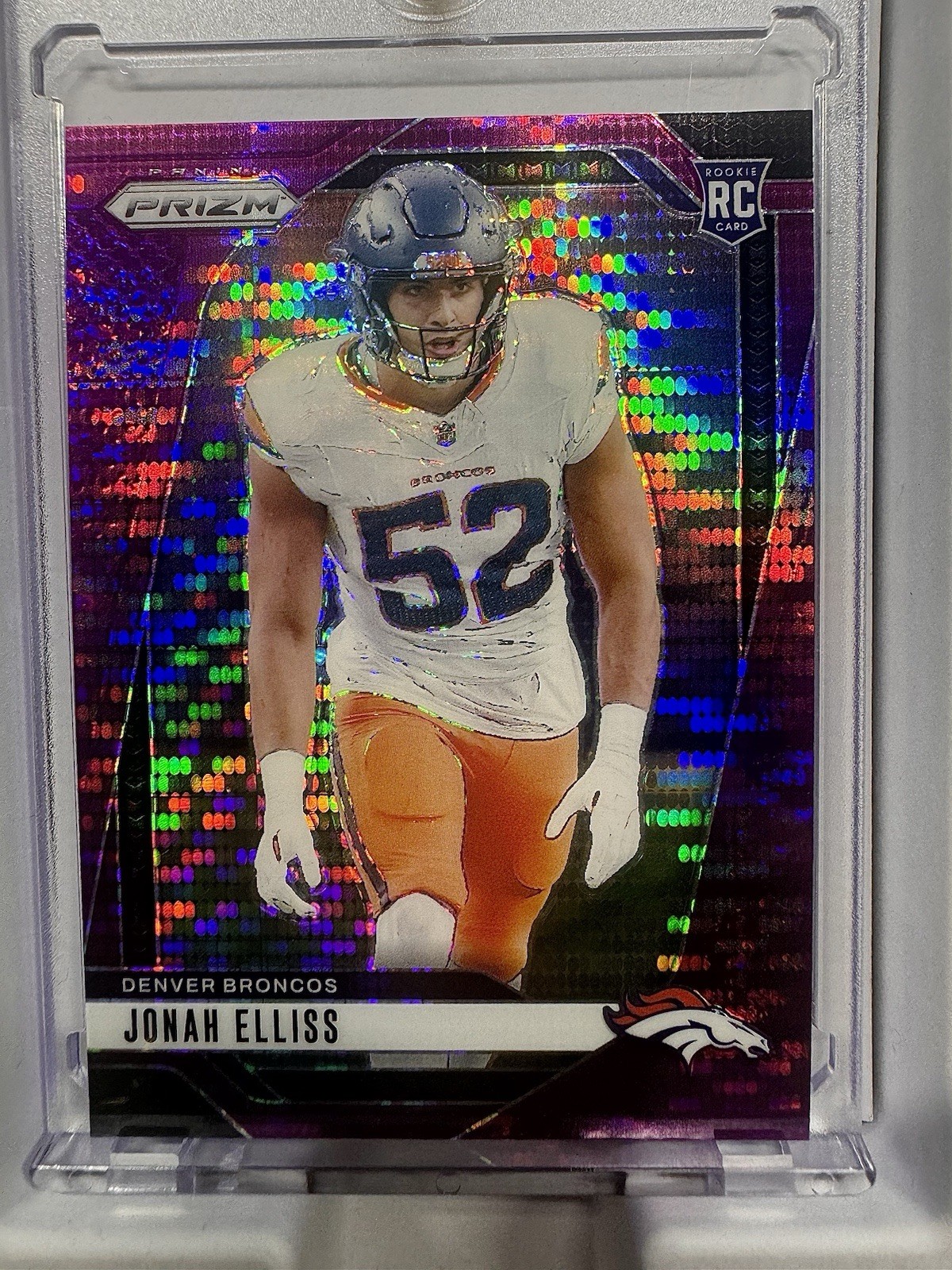 2024 Panini Prizm - Rookies Jonah Elliss #356 Purple Pulsar Prizm (RC)