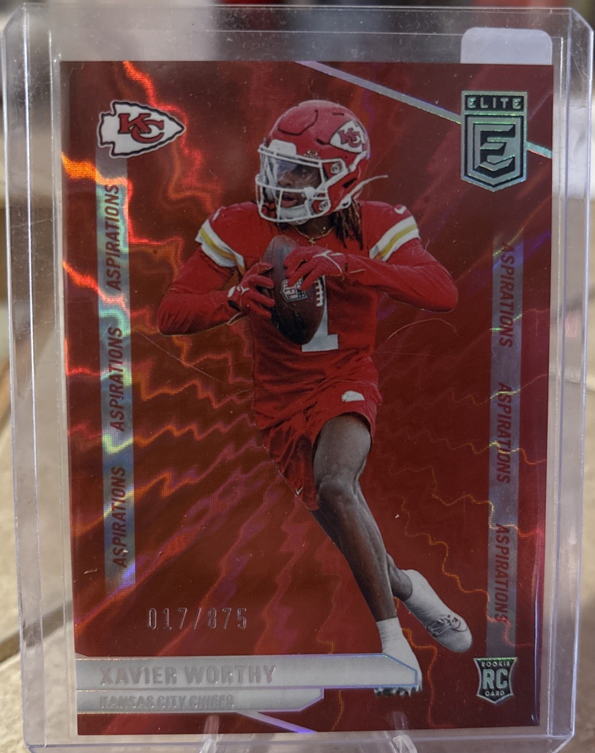 2024 Panini Donruss Elite Rookies Xavier Worthy #186 Aspirations 875 (RC)