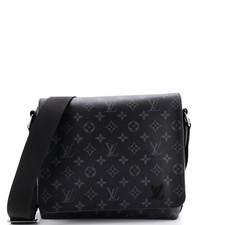 Louis Vuitton District Messenger Bag Monogram Eclipse Canvas PM