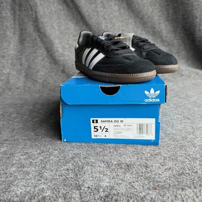 Adidas Samba OG ''Black Clear Granite'' Womens Size 5.5 Leather Gum Sneakers IG903