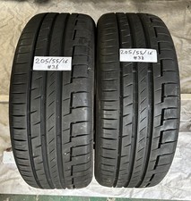 2X 205-55-16 Continental PremiumContact6* (6.3-6.6mm)
