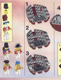 LEGO Pirates Imperial Guard Admiral & Complete Crew. 6277 6271 Imperial Flagship