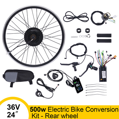24 zoll Hinterrad Elektrofahrrad Umbausatz 36V 500W Motor Conversion Kit