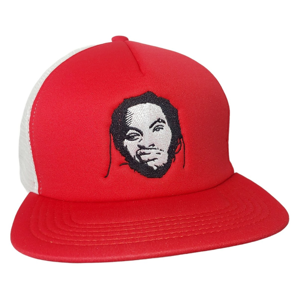 Waka Flocka Flame Cap Hat Snap Back Trucker Embroidered Red Trap