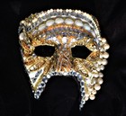  GOLDEN PEARL elaborate handmade rhinestone crystal CHARLES MONIZ mask masque — photo 9