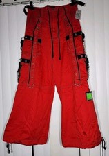 Men Red Tripp Pants covetable to shorts with Straps/Chains NWT