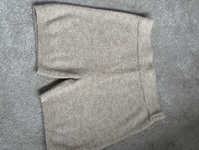 H&M Ladies Wool Knitted Shorts Beige Size M 