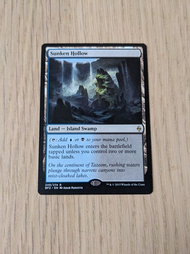 Magic: The Gathering - Sunken Hollow (Conca Infossata) - Battle For Zendikar (BFZ) - Carta Singola R