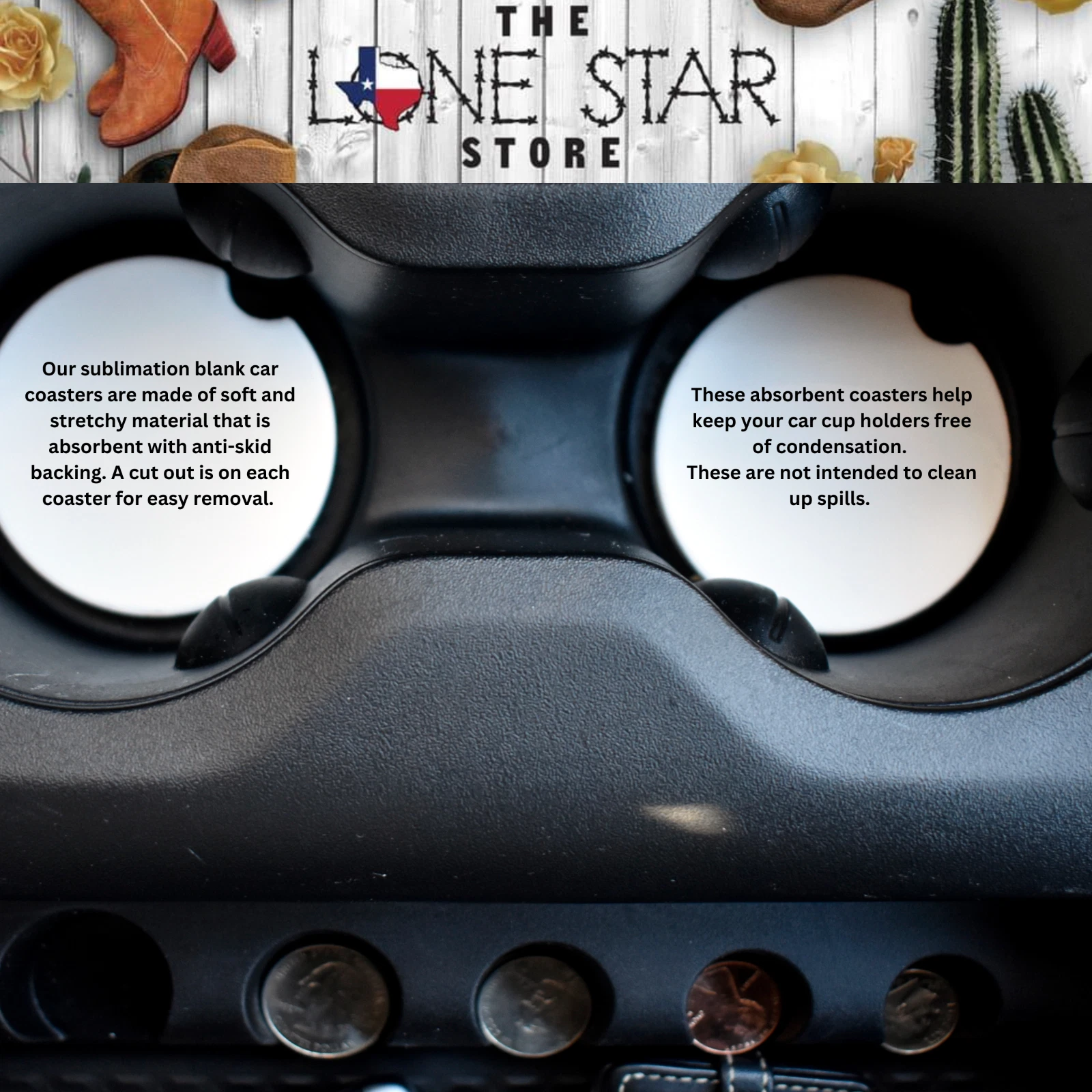 Oklahoma City Thunder Car Coasters