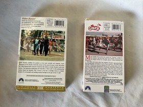 Grease/Grease 2 (VHS, 1996, 2-Tape Set) Plus A Screenplay Script & Mega CD singl