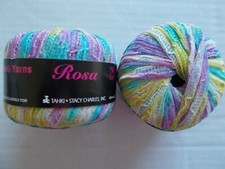 Tahki Yarns Rosa ribbon fashion yarn, Italy, lot of 2 54 yds each 