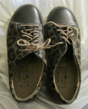 L'Artiste Leather and Fur Shoes Womans Size 36 Eu Size 5-6 US LBDA9