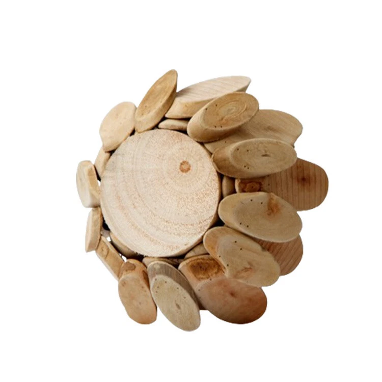 Candelabro de madera con pétalos de mesa candelabro de escritorio con forma de loto con taza de vidrio Foto 3 de 4