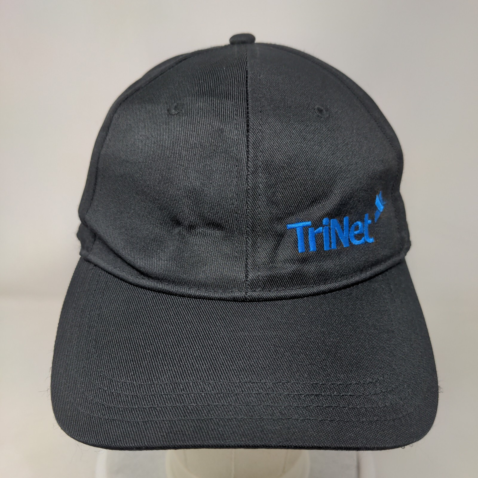 TriNet Strapback Hat Black One Size Embroidered 6… - image 2