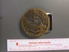 Boy Scout World Jamboree 1987 Max Silber Buckle 6650W