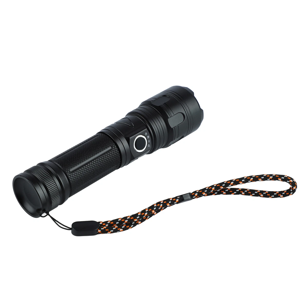 Retractable Flashlight Super Bright Long Range Battery Indicator