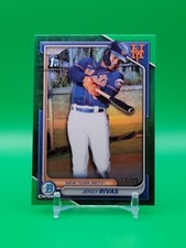 2024 Bowman Chrome Jensy Rivas 1st Bowman Green Parallel /99 New York Mets