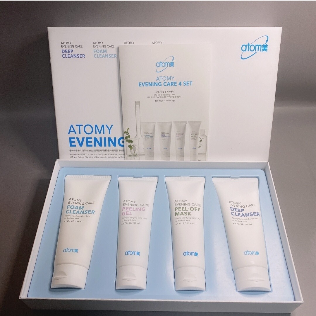 Atomy Evening Care 4 Set Deep Cleanser Foam Cleanser Peeling Gel