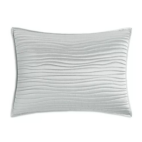 Hudson Park Collection H2501B Silver Palmetto Cotton Silk Quilted King Sham - Picture 2 of 3