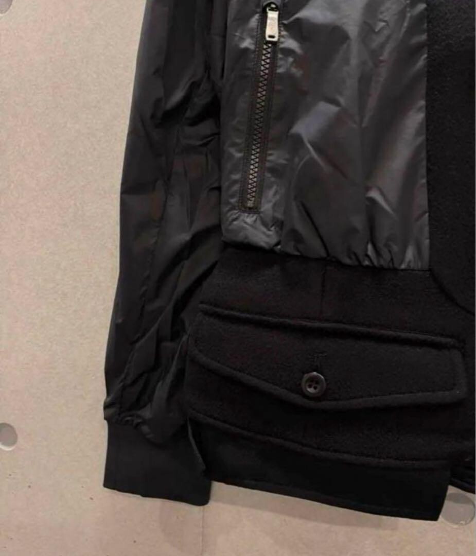 SACAI X NIKE NIKE x sacai Peplum Giacca Nylon Nero Donna XXS Spedizione da JPN