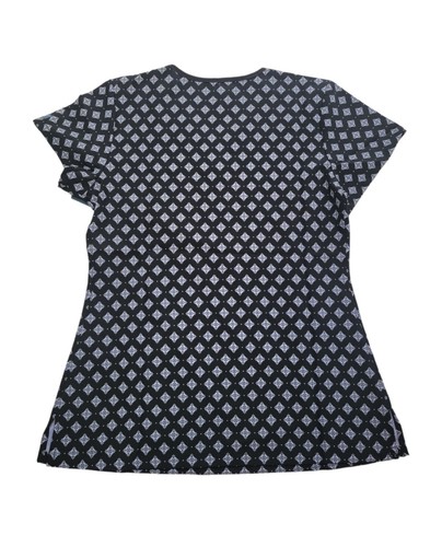 NWT Med Couture Floral Women's Lightweight Black & White Scrub Top Size- XS - Picture 2 of 8