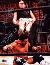 Alberto Del Rio & Texano Jr. Signed 11x14 Photo BAS COA TNA Lucha Libre AAA CMLL
