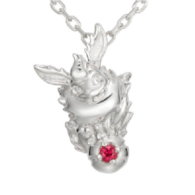 Pokemon Flareon Und Monster Ball Silber Halskette U-TREASURE