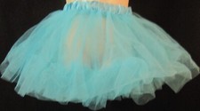 Disney Blue Tulle Tutu with Elastic Waist Size 8