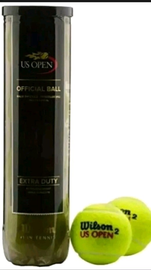Wilson US Open Extra Duty Tennis Balls , Yellow, 4 Balls