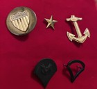 6 Vintage Military Pins & Cufflink (Army & Navy) — photo 2