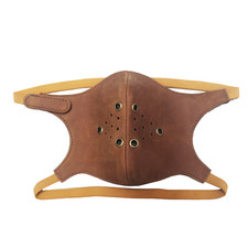 Handmade Scary Mask Halloween Leather Masker Half Face