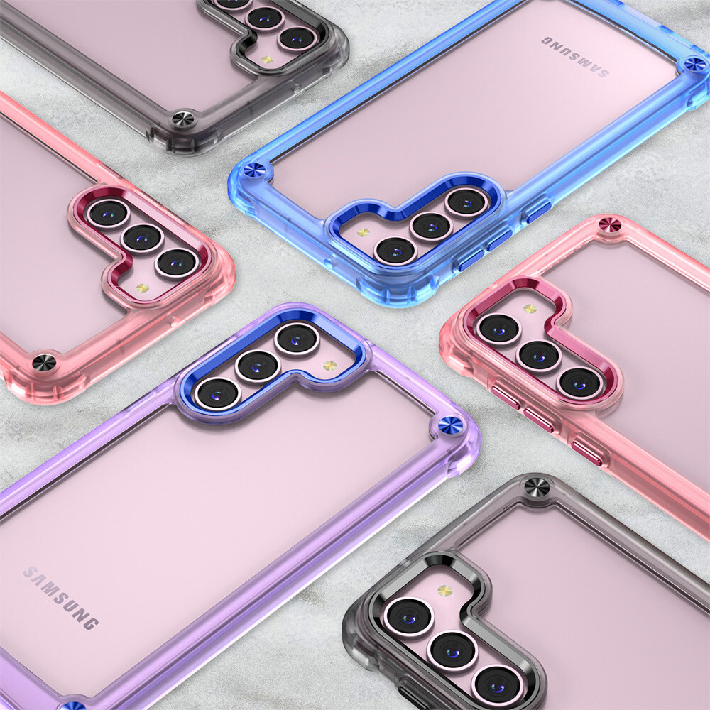 Simple Style For Samsung S23 S23 Plus S23 Ultra A14 5G A54 Shockproof Clear Case-image