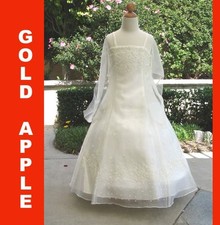 Girls Occasion/Pageant Girls Dress, Ivory ,Size: 4 4 years 