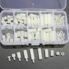 M3 Nylon Hex Spacers Screw Nut Assortment Kit Stand off Plastic Accessories Set