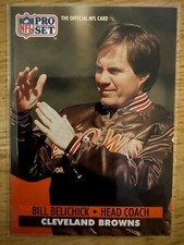 Rare 1991 Pro Set - #126 Bill Belichick (RC) Rookie Card