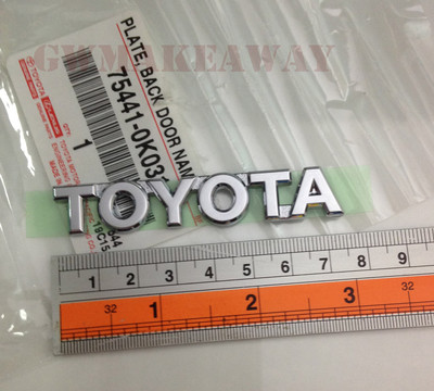 Toyota Innova Fortuner Tacoma Logo Plate Back Door Truck Emblem Badge ...