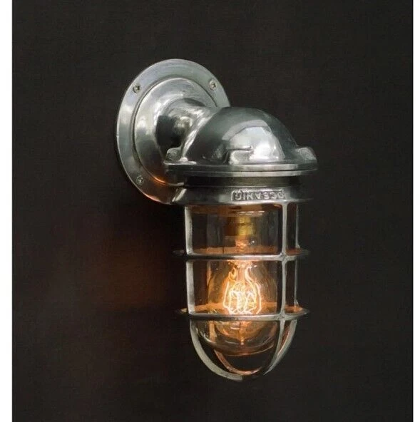 Oceanic Replica Nautical Style Aluminium Swan Neck Wall Sconce