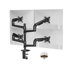 4 Monitor Stand for Desk, Quad Monitor Mount for Screens up to 40 Inches With...