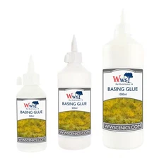 WWS Static Grass Basing Glues for Model Railway Dioramas & Wargaming Terrain