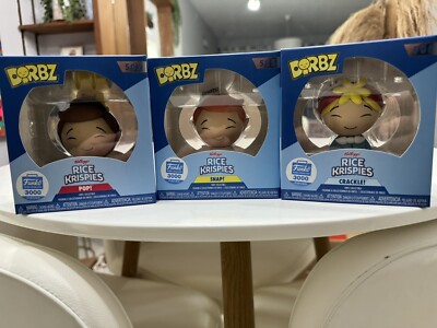 Funko Rice Krispies Dorbz  Limited Edition 3000 pieces Snap Crackle Pop