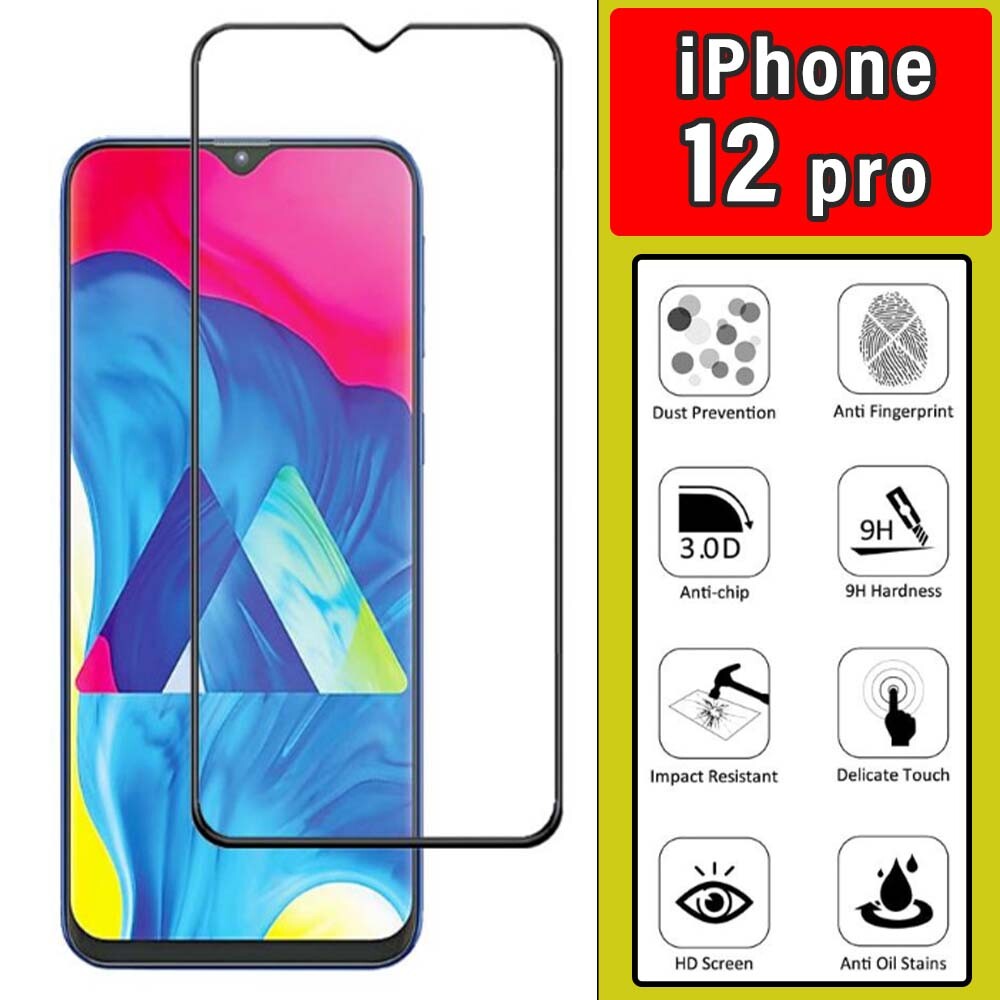 Screen Protector iPhone Tempered Gorilla Glass 15 14 13 11 8 7 Pro X XS