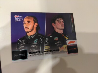   Topps Now Formula 1 2021 #78 Lewis Hamilton / Max Verstappen - 369,5 Points