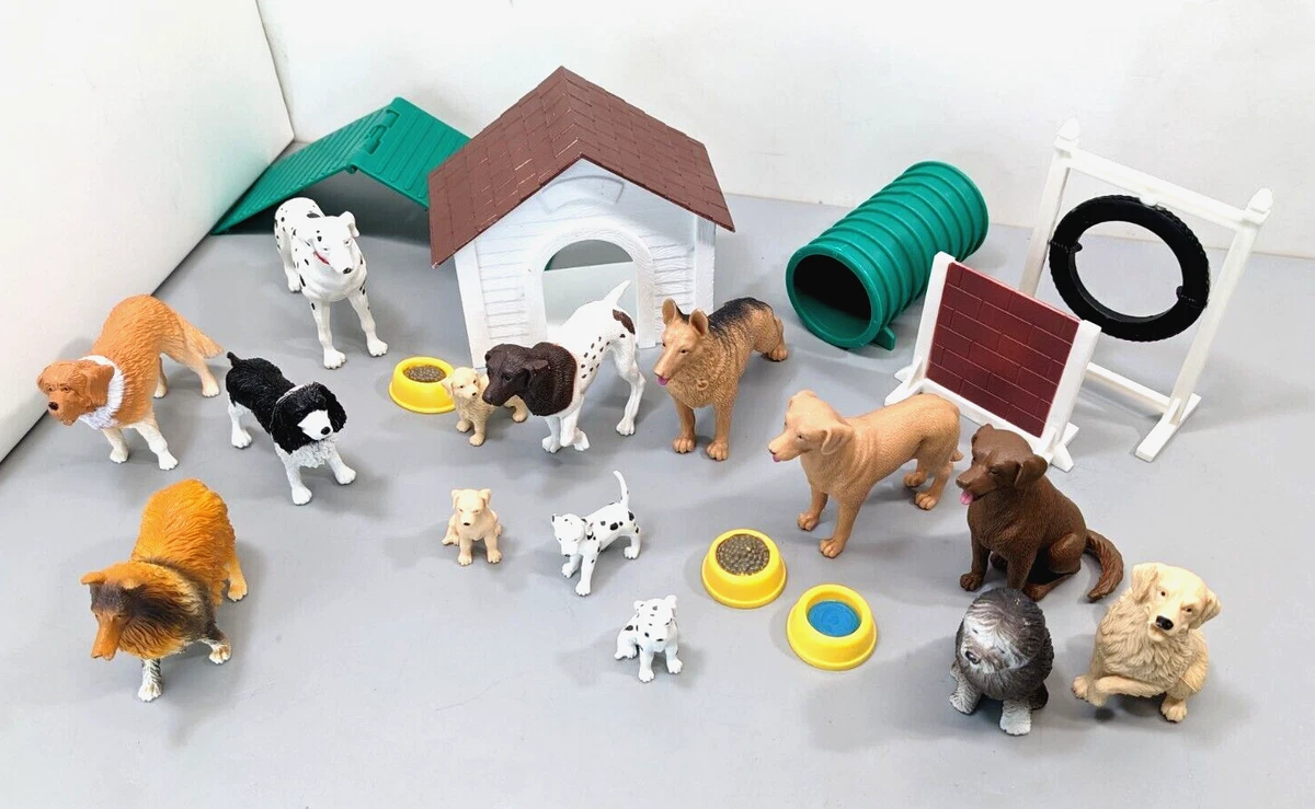 New Ray My Best Friend Dog Training Playset Lot 22pcs 14 Dogs